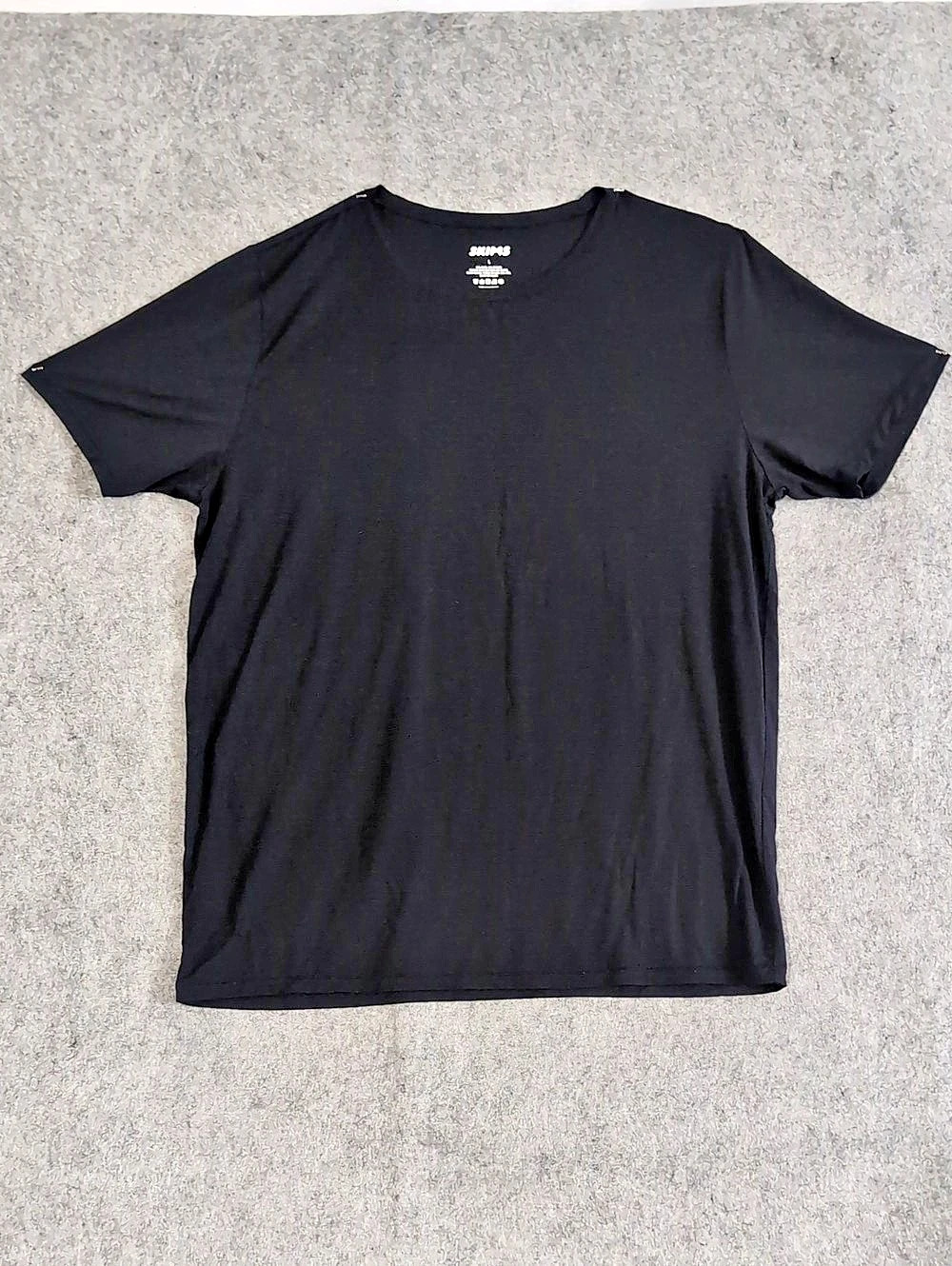 SKIMS Men's Stretch T-Shirt Black Short Sleeve Tee Size L